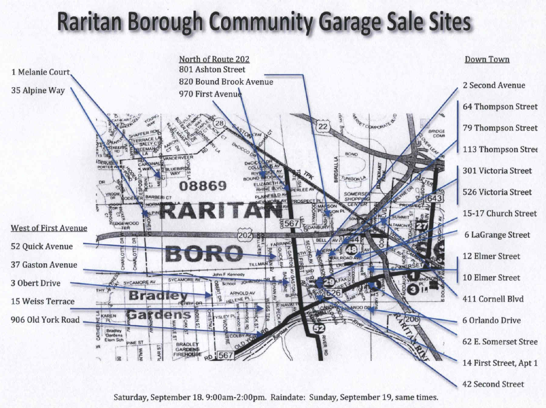 Garage Sale Map 2010